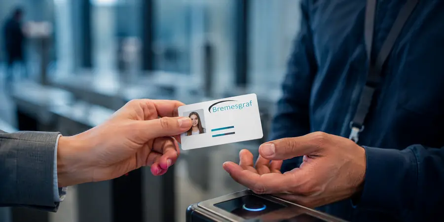 Identity verification at a staffed desk