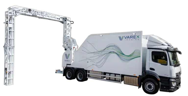 Truck-mounted mobile cargo inspection system