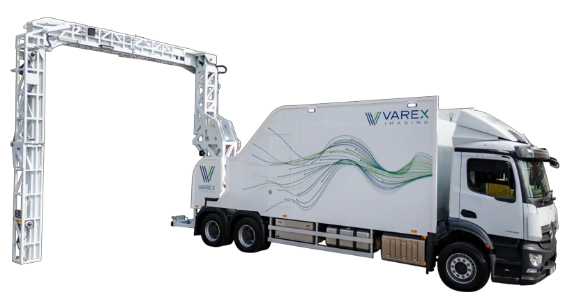 Truck-mounted mobile cargo inspection system