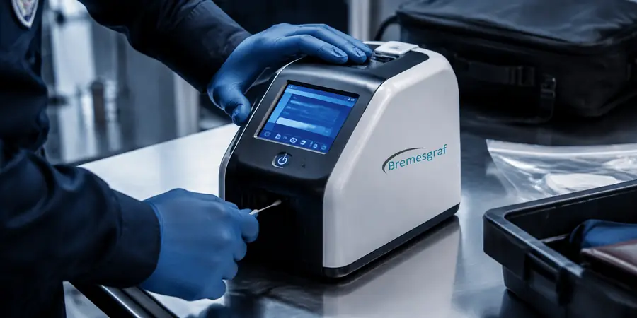 Trace detection sampling at an inspection point